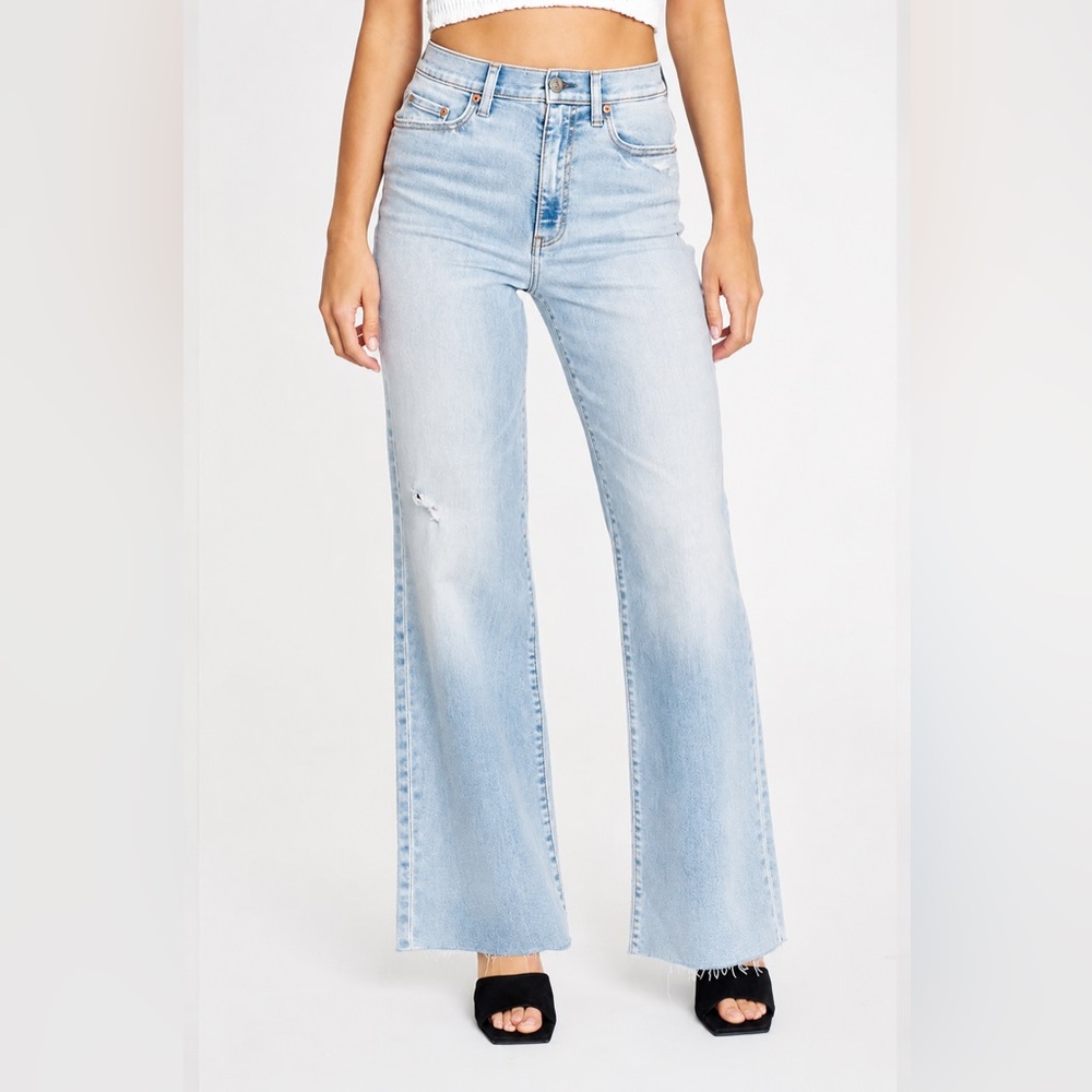 NWT DAZE DENIM Far Out High Rise Wide Leg Jeans in Dance Floor